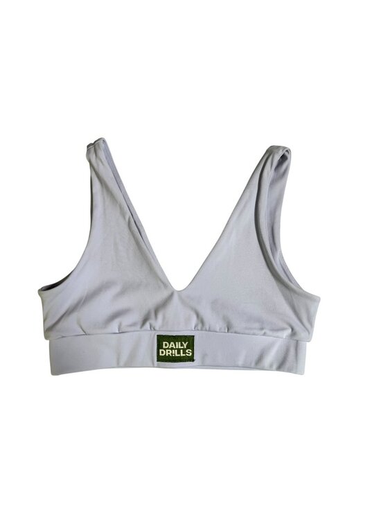 Daily Drills Other - Daily Drills Womens V-Neck Sports Bra Light Lavender Purple Size Medium Athletic
